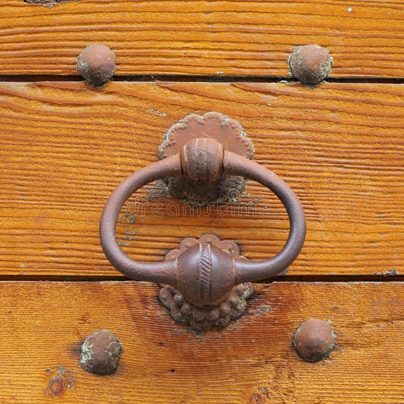Door knocker stock image. Image of entrance, detail, wooden 42624003
