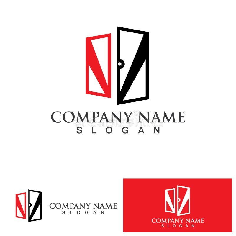 Door Logo and Symbol Vector Stock Vector Illustration of architecture