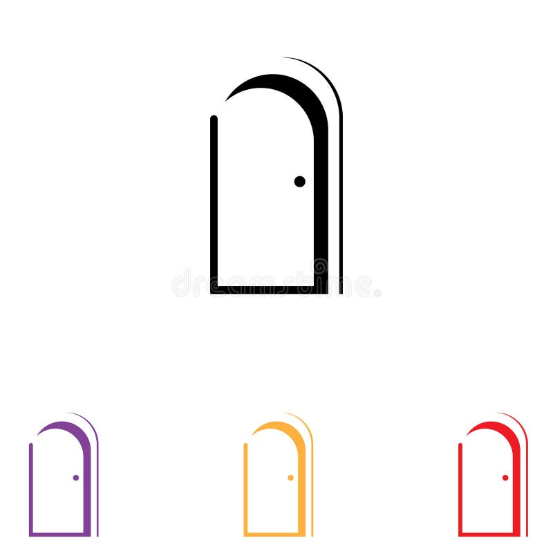 Door Logo and Symbol Vector Stock Vector Illustration of graphic