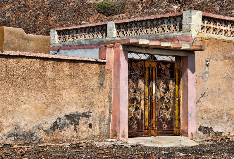 Door of an Old Arab House in the Mountains Stock Image Image of house, gate 10404775