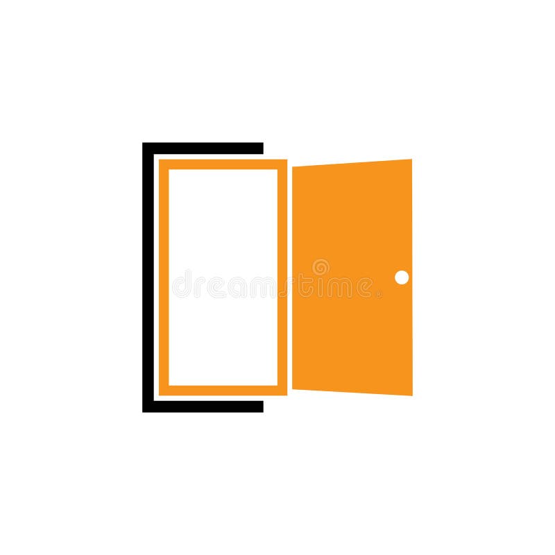 door open illustration vector design