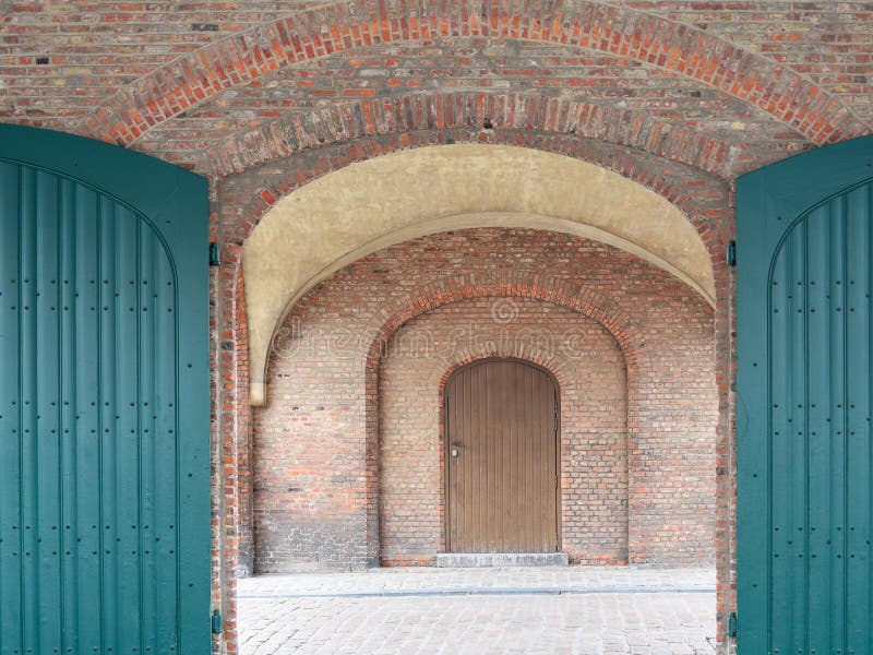 Door and Porch, Old Entrance Gate Stock Image Image of lock, complex