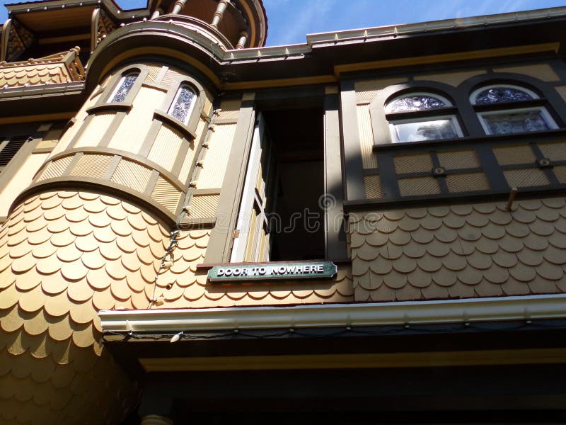 Door to Nowhere of the San Jose Winchester Mystery House. Door to Nowhere of the San Jose Winchester Mystery House