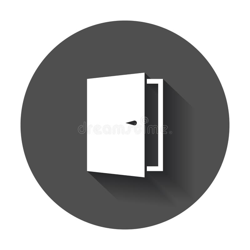 Door vector icon. Exit icon. vector illustration