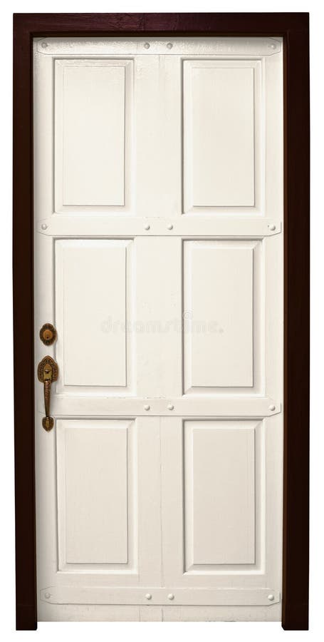 Door on white background