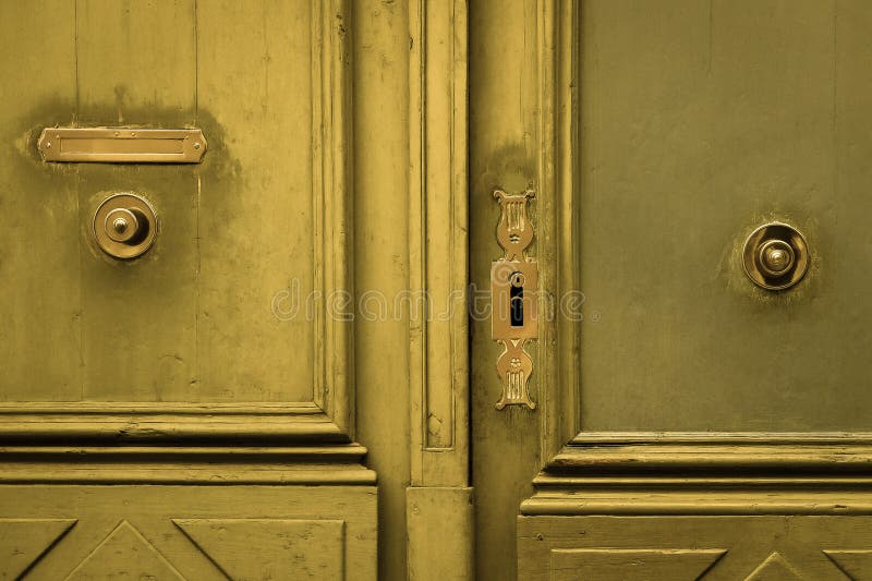 Door, Wood, Wood Stain, Metal Picture. Image 119317006