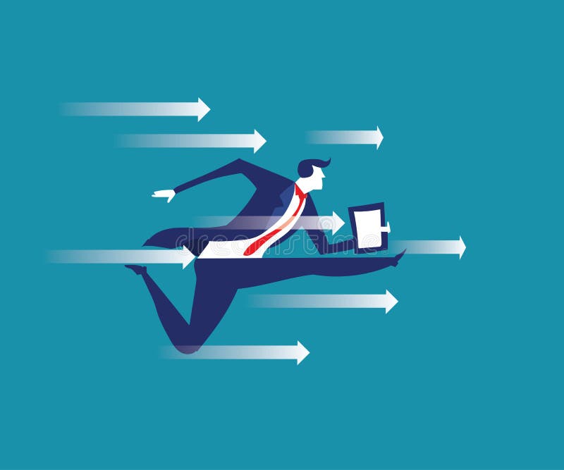 doorbraak Bedrijfs conceptenillustratie Manager die Th breken stock illustratie doorbraak Bedrijfs conceptenillustratie Manager die Th breken stock illustratie