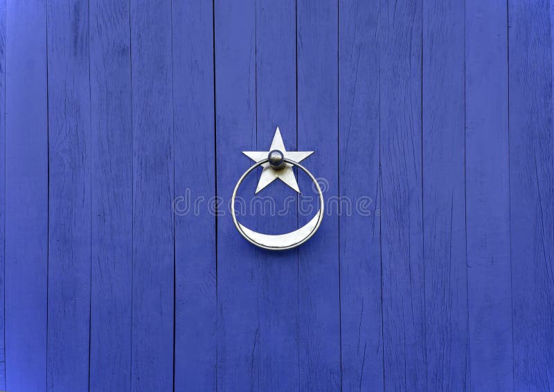 Doorknob with silver star stock photo. Image of elegance 33382990
