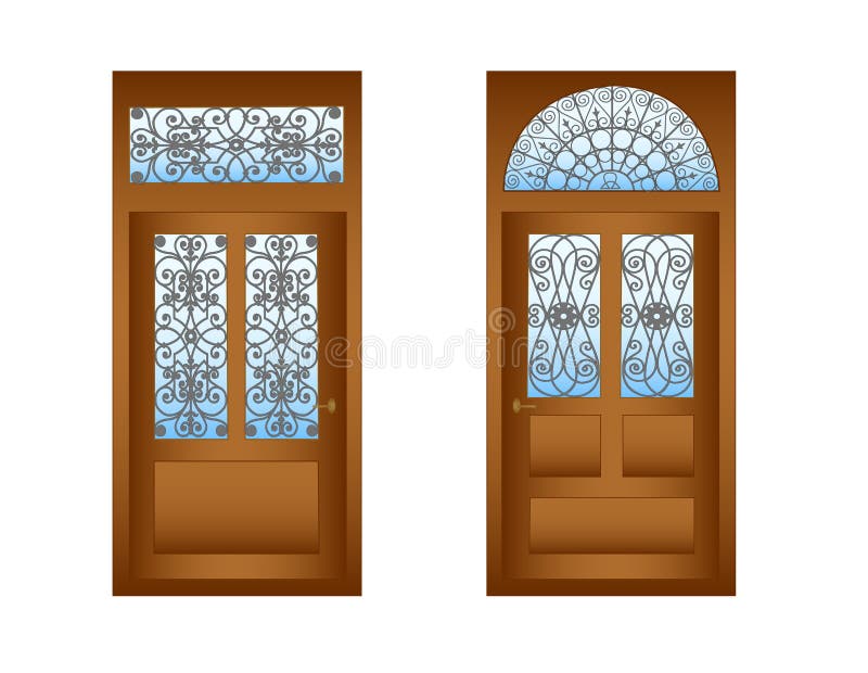 Doors with decorative lattices for design