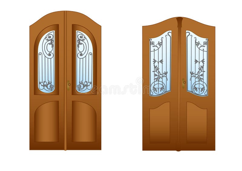 Doors with decorative lattices for design