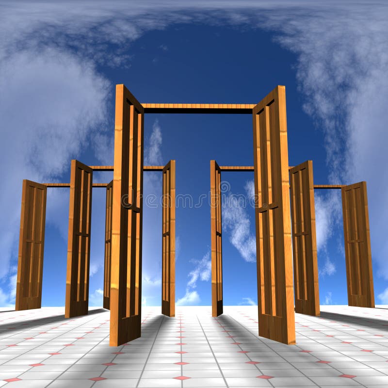 Doors vector illustration