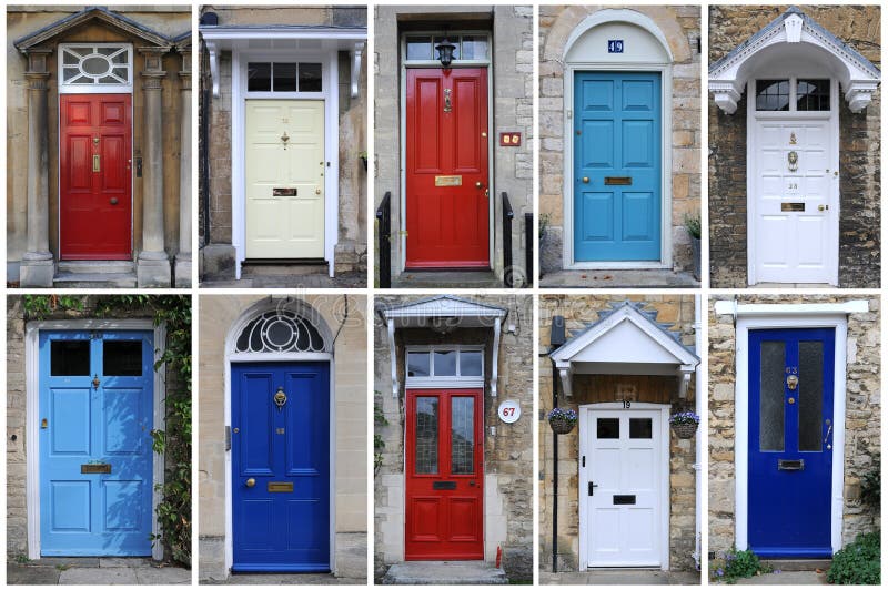 Doors in England stock image. Image of greatbritain, white 28743009