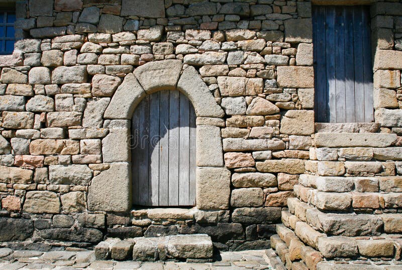 Doors in old Breton house