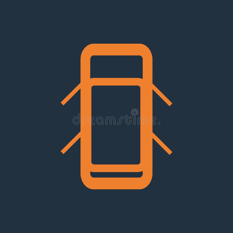Doors Open Icon In Car Dashboard Stock Illustration Illustration of