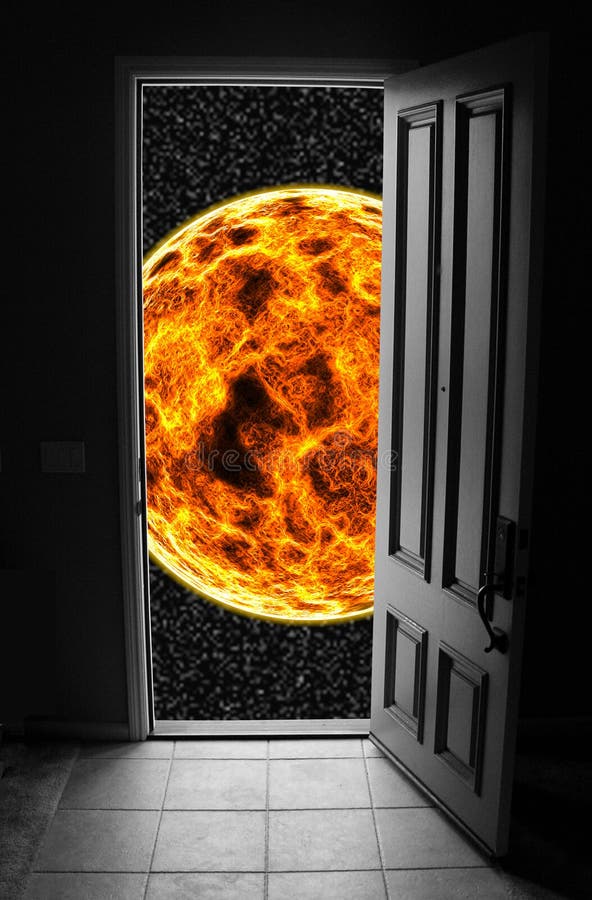 Foto dveří vedoucí do prostoru.