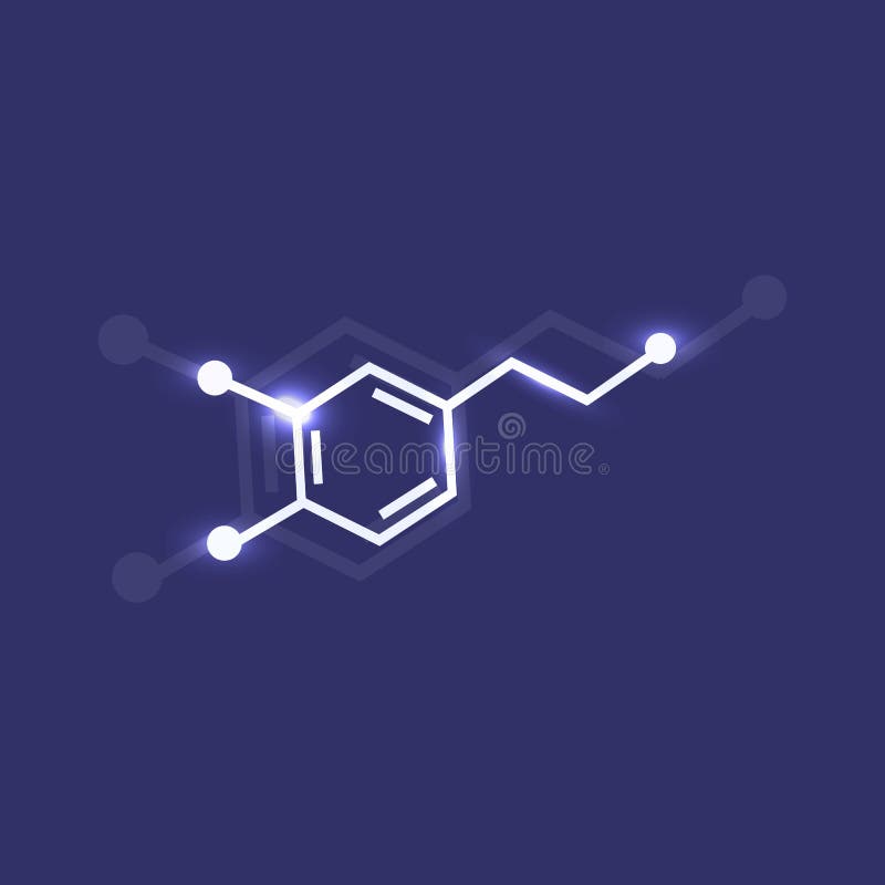 Dopamine vector icon royalty free illustration Dopamine vector icon royalty free illustration