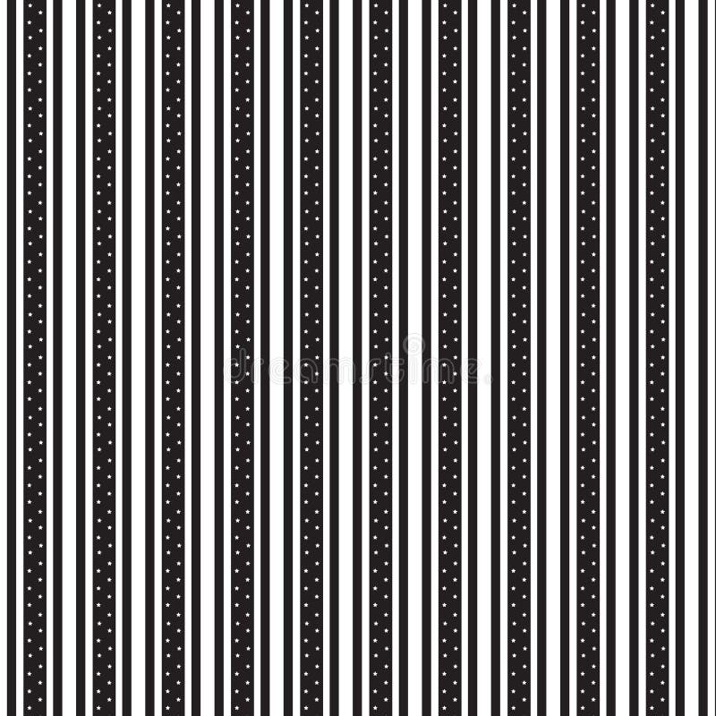 Doppeltes vertikales Schwarzes gestreift und weißes Sterninnere weit gestreift stock abbildung Doppeltes vertikales Schwarzes gestreift und weißes Sterninnere weit gestreift stock abbildung