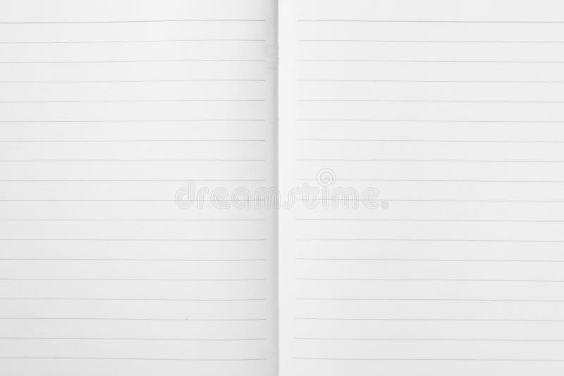 Doppio foglio di carta per appunti allineata aperta dell'esercizio Modello di struttura del fondo del taccuino fotografie stock Doppio foglio di carta per appunti allineata aperta dell'esercizio Modello di struttura del fondo del taccuino fotografie stock