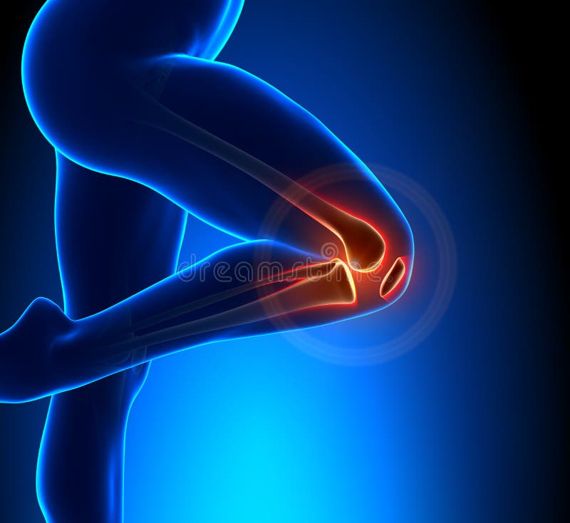 Leg pain - Knee Pain Superior View. Leg pain - Knee Pain Superior View