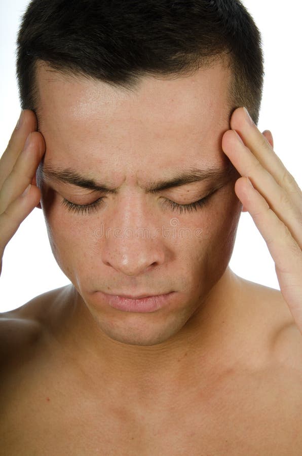 Dor e desespero Indivíduo novo triste foto de stock royalty free