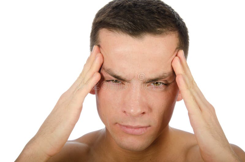 Dor e desespero Indivíduo novo triste fotos de stock royalty free