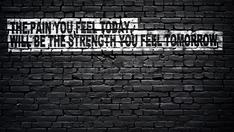 The Pain You Feel Today is the Strength Gráfico por Graphics