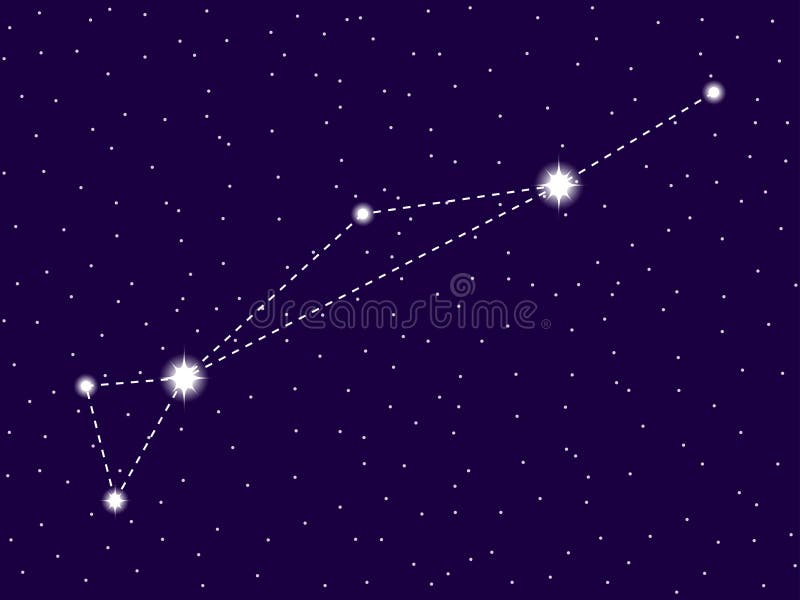 Dorado constellation. Starry night sky. Cluster of stars and galaxies. Deep space. Vector royalty free illustration Dorado constellation. Starry night sky. Cluster of stars and galaxies. Deep space. Vector royalty free illustration