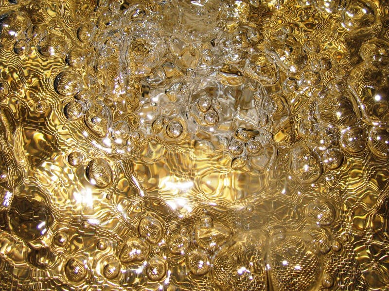 Golden pouring. Golden pouring