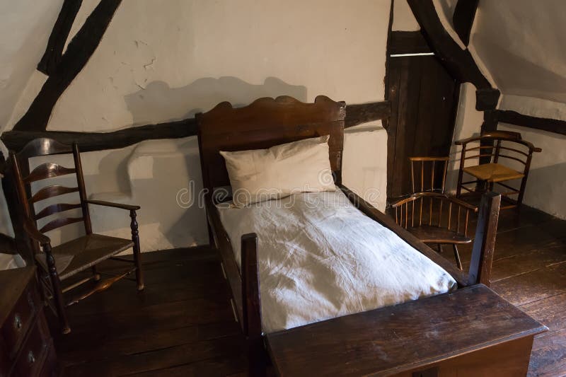 Dormitorio rústico medieval