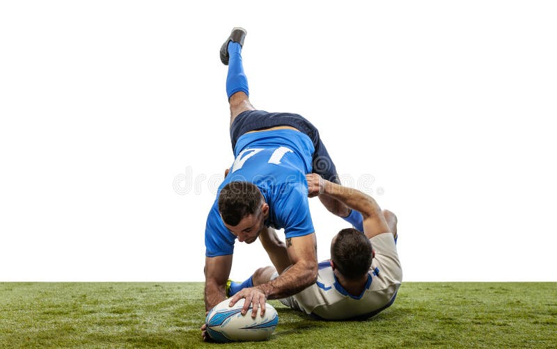 Retrato De Vários Jovens Jogadores De Rugby Segurando Uma Bola De Rúgbi  Enquanto Se Posicionavam Com Os Braços Cruzados Fora Do Ca Foto de Stock -  Imagem de jogador, rubi: 251796016