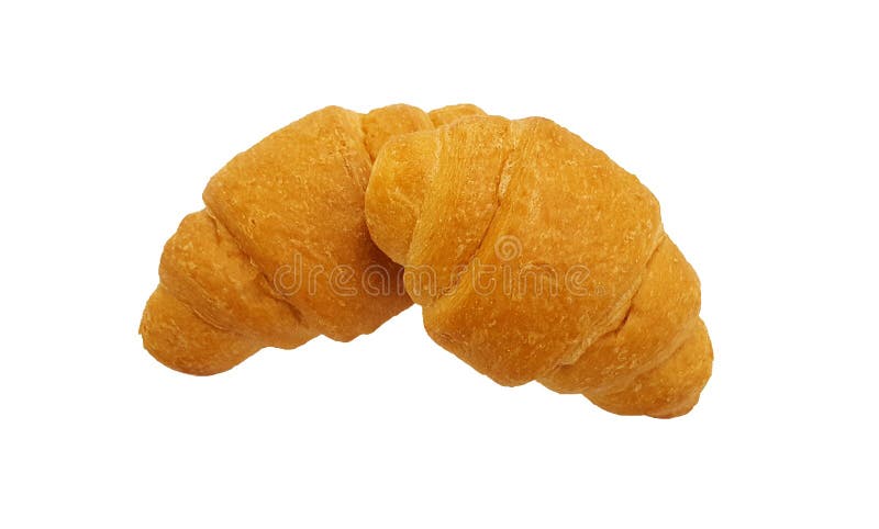 Dos croissants frescos en blanco foto de archivo libre de regalías Dos croissants frescos en blanco foto de archivo libre de regalías