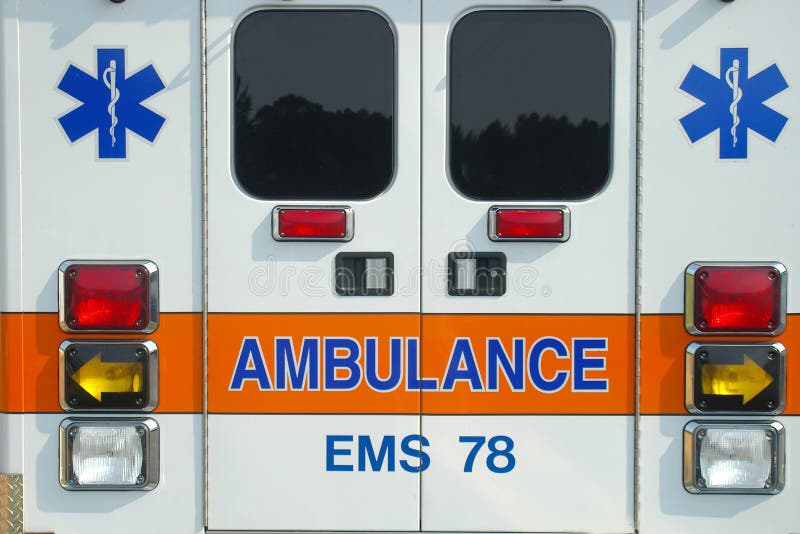 Dos d'ambulance images stock Dos d'ambulance images stock
