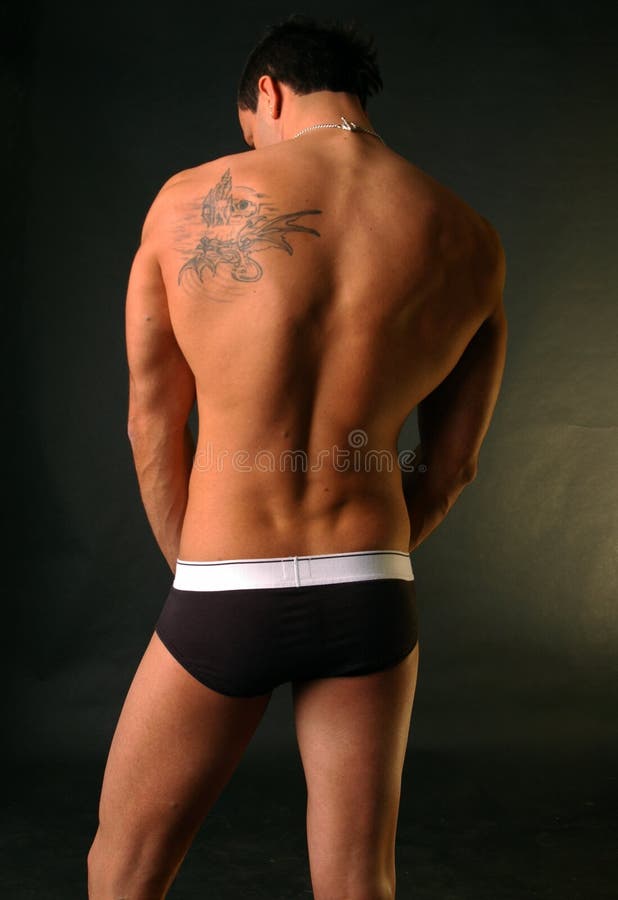 Dos de tatouage images libres de droits Dos de tatouage images libres de droits
