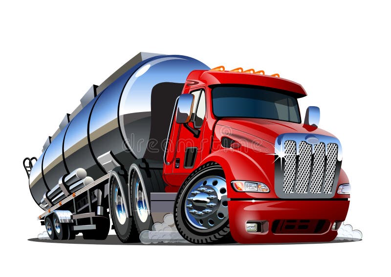 Desenho do vetor de um trator fotomural • fotomurais entrega, trailer,  semi- caminhão