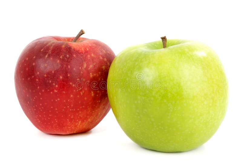 Dos manzanas imagen de archivo libre de regalías