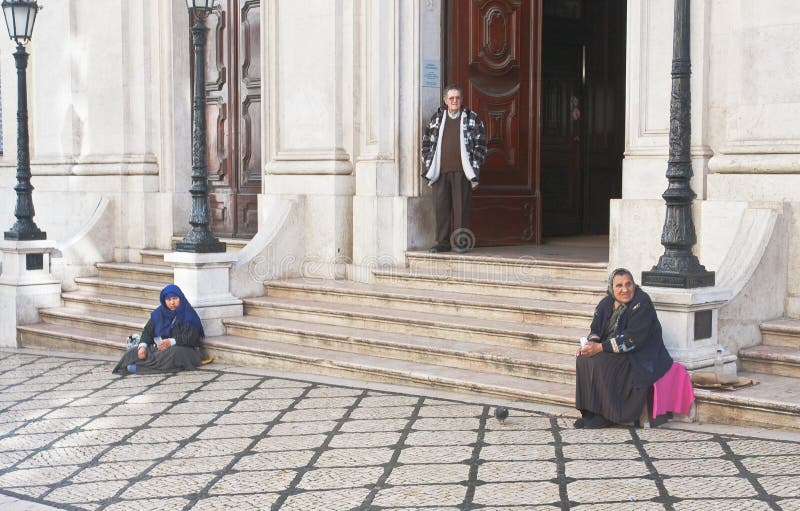 Dos Martires de Patamar Basílica de Nossa Senhora. Lisb imagens de stock Dos Martires de Patamar Basílica de Nossa Senhora. Lisb imagens de stock