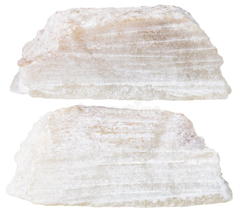 Dos pedazos de piedra mineral del talco aislada fotografía de archivo libre de regalías Dos pedazos de piedra mineral del talco aislada fotografía de archivo libre de regalías