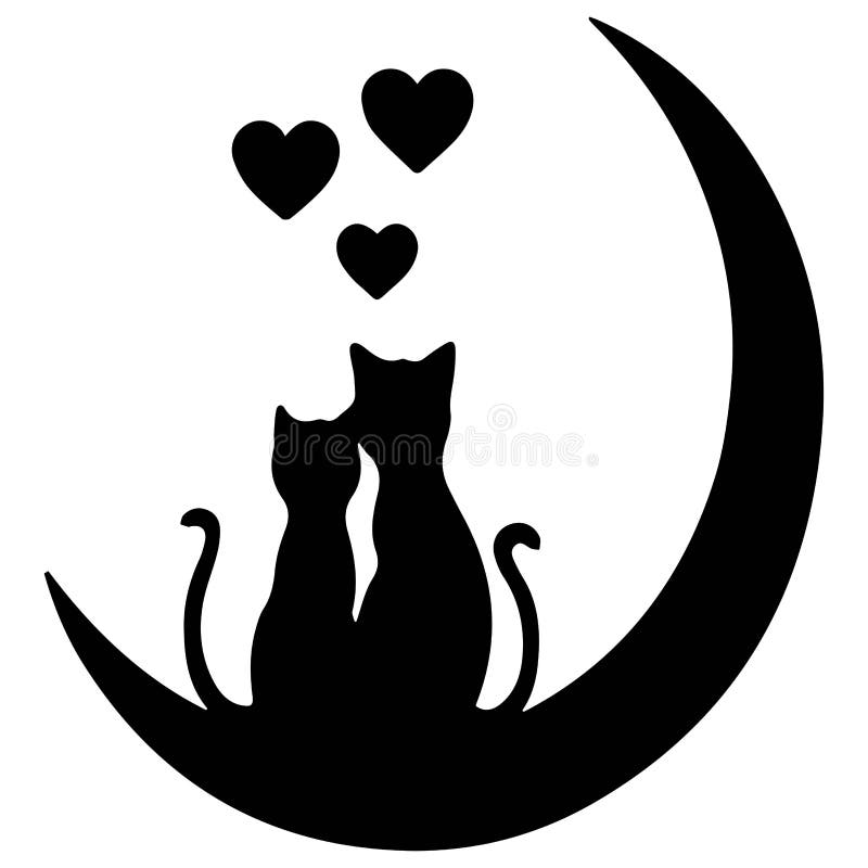 Dos Gatos Enamorados Ilustraciones Stock, Vectores, Y Clipart – (168  Ilustraciones Stock)