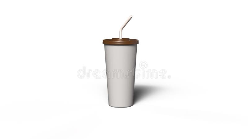 Dose oder Kaffeeglas 3D-gerendert, fotorealistisches Bild isolierter Hintergrund stock abbildung