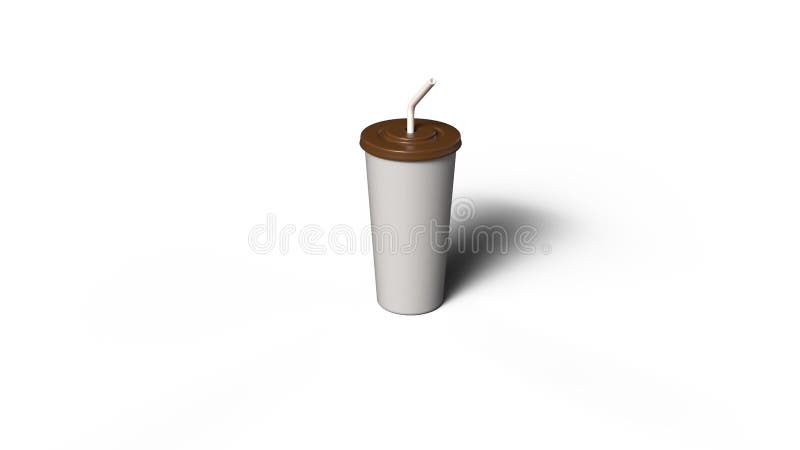 Dose oder Kaffeeglas 3D-gerendert, fotorealistisches Bild isolierter Hintergrund stock abbildung