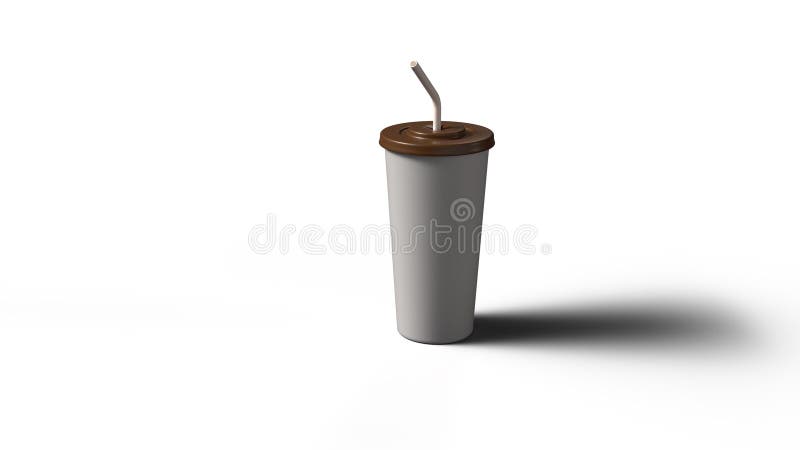 Dose oder Kaffeeglas 3D-Rendering, fotorealistisches Bild isolierter Hintergrund vektor abbildung