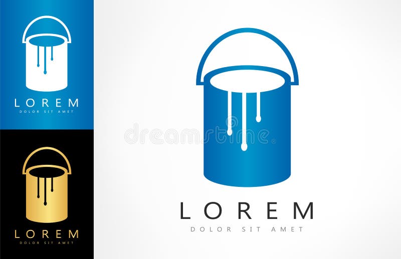 Dosen Des Farbenvektorlogos Vektor Abbildung