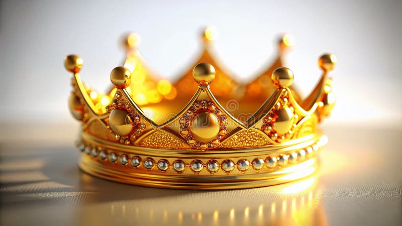 Doskonała perspektywa Miniature Golden Crown A TiltShift na Royal Detail ilustracji