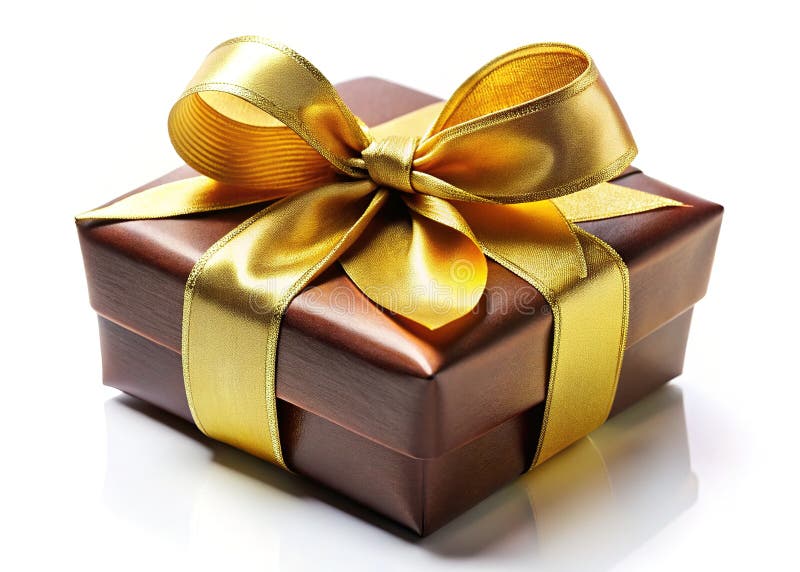 Doskonały prezent dla miłośników czekolady złota wstążka Gourmet A Premium Luxury Gift for Chocolate Lovers on Any Special ilustracja wektor