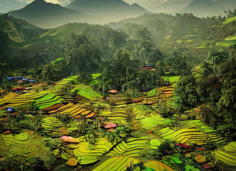 Dosquebradas, Risaralda, Colombia. Generative AI. Stock Illustration