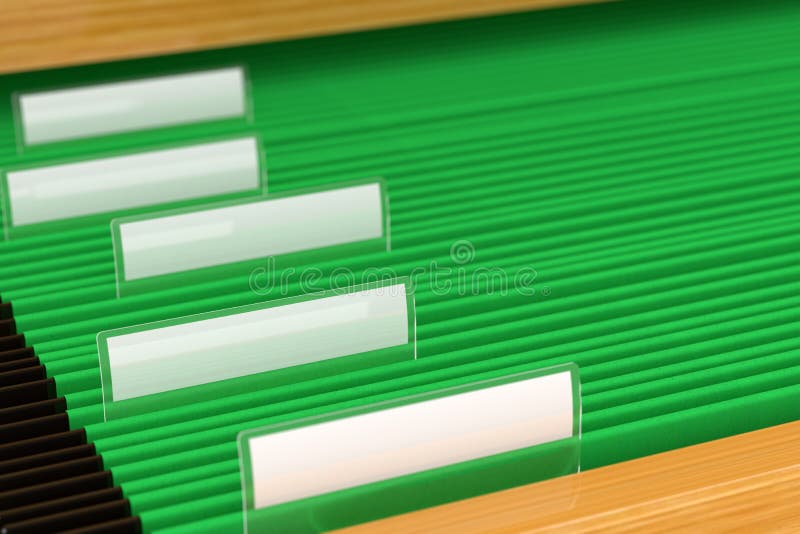 Dossiers verts photo stock Dossiers verts photo stock