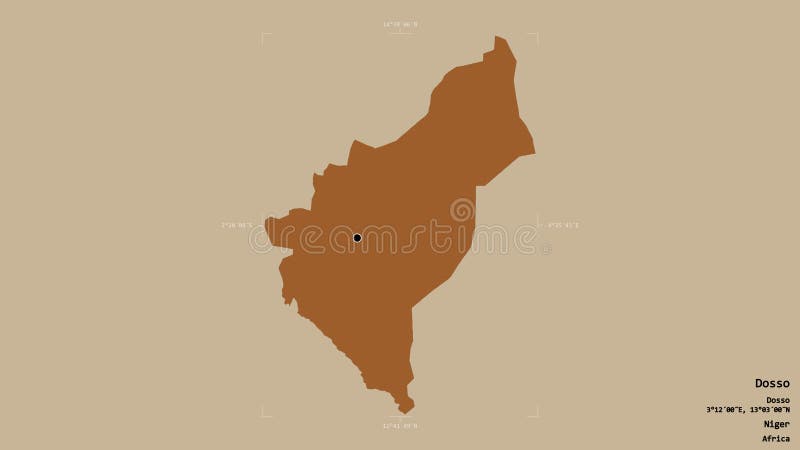 Dosso - Niger. Bounding box. Pattern royalty free illustration