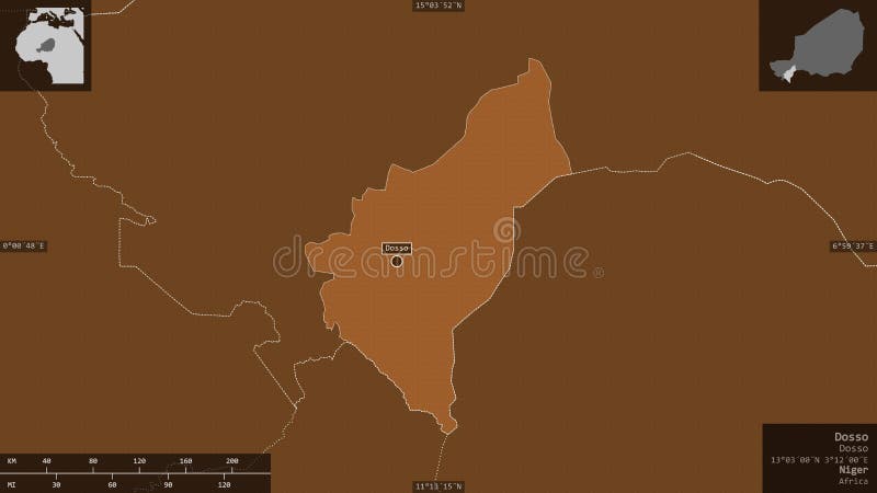 Dosso, Niger - composition. Pattern stock illustration