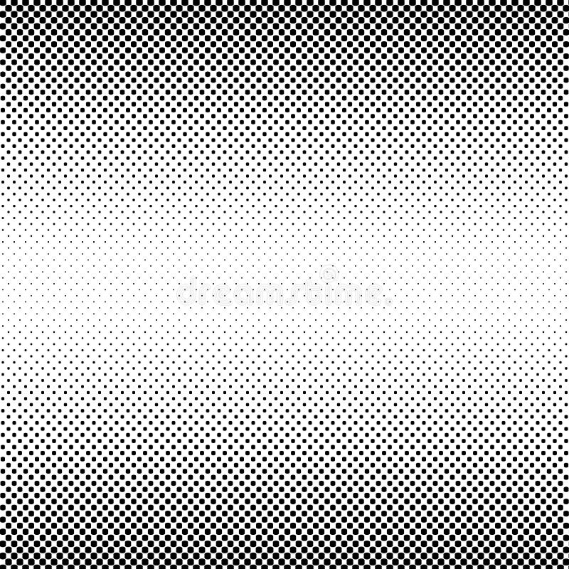 Dot Background quadrato di semitono astratto nero, illustrazione di vettore