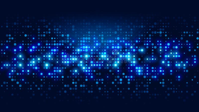 Dot Blue Pattern Screen Led Light Gradient Texture Background. Stock  Illustration - Illustration of concept, blur: 187743331